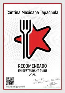 Recomendado en Restaurant Guru 2026